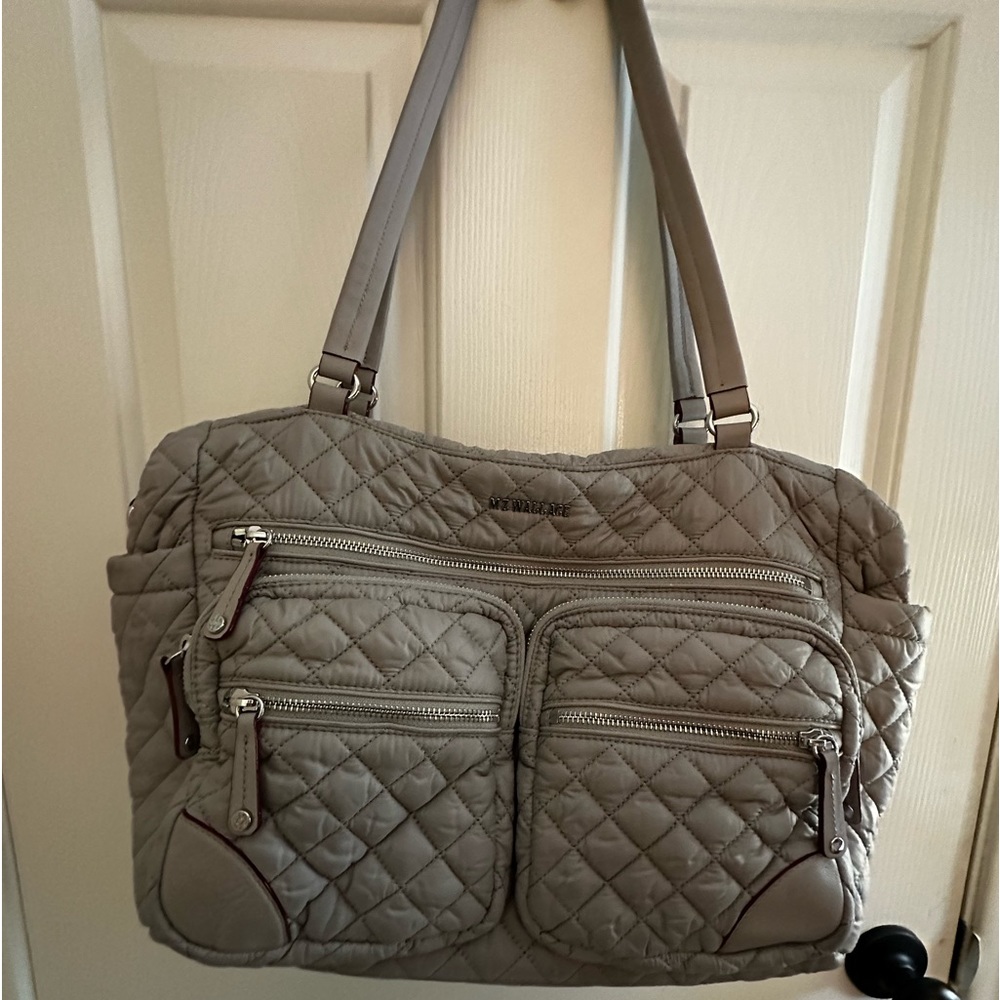 Authentic MZ Wallace Crosby Traveler in Mushroom.